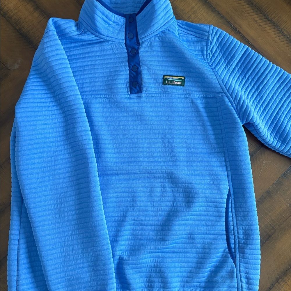 L.L. Bean Vibrant Blue Fleece Top